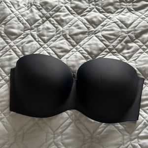 Black Strapless Bra